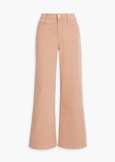 FRAME - Le Slim Palazzo cotton-blend corduroy wide-leg pants - Pink - 23