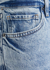FRAME - Le Slouch frayed denim shorts - Blue - 24