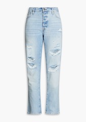 FRAME - Le Slouch mid-rise straight-leg jeans - Blue - 23