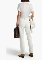 FRAME - Le Slouch high-rise straight-leg jeans - White - 26