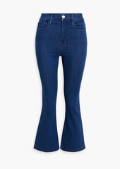 FRAME - Le Super High cropped high-rise bootcut jeans - Blue - 23