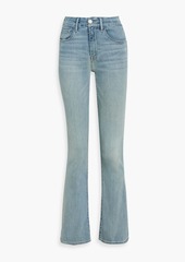 FRAME - Le Super High Mini Boot high-rise distressed bootcut jeans - Blue - 27