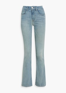 FRAME - Le Super High Mini Boot high-rise distressed bootcut jeans - Blue - 24