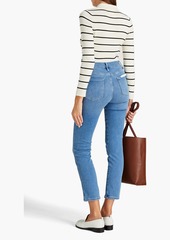 FRAME - Le Sylvie cropped high-rise straight-leg jeans - Blue - 23