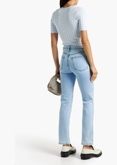 FRAME - Le Sylvie Slender high-rise straight-leg jeans - Blue - 23