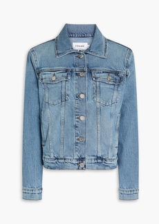 FRAME - Le Vintage faded denim jacket - Blue - L