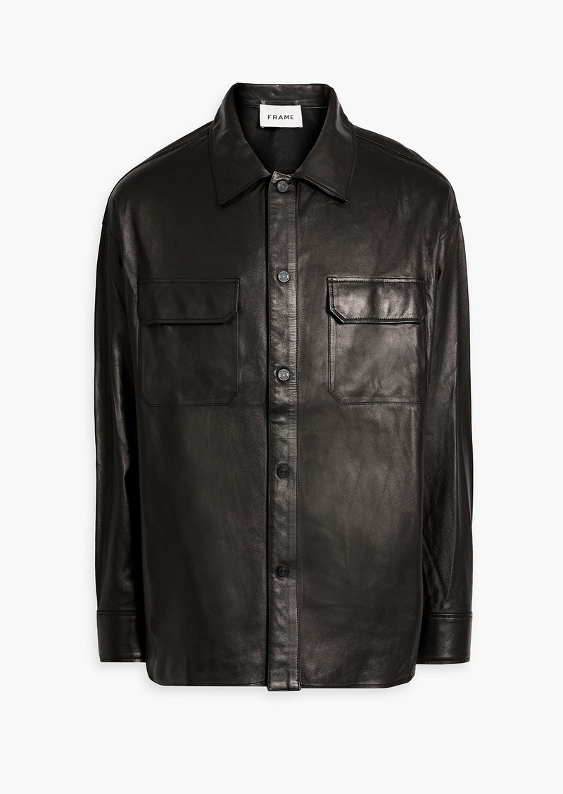 FRAME - Leather shirt - Black - M