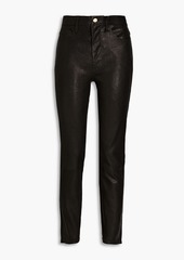 FRAME - Leather slim-leg pants - Black - 24