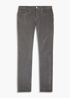 FRAME - Skinny-fit cotton-blend corduroy pants - Gray - 31