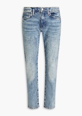 FRAME - L'Homme slim-fit faded whiskered denim jeans - Blue - 28