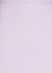 FRAME - Linen-blend twill mini skirt - Purple - US 6