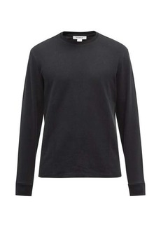 Frame - Long-sleeved Cotton-jersey T-shirt - Mens - Black