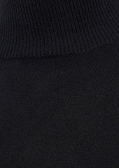 FRAME - Luxe ruched knitted turtleneck sweater - Black - XS