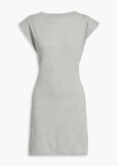 FRAME - Mélange cotton-jersey mini dress - Gray - L