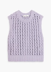 FRAME - Open-knit cotton vest - Purple - M