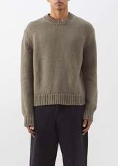 Frame - Panelled Cotton-blend Sweater - Mens - Grey
