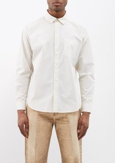 Frame - Patch-pocket Cotton-blend Shirt - Mens - White