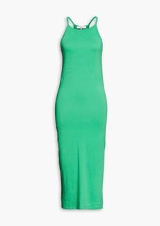 FRAME - Pima cotton-jersey midi dress - Green - XS