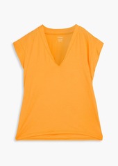 FRAME - Le Mid Rise V Pima cotton-jersey T-shirt - Orange - XS