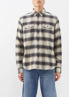 Frame - Plaid Flannel Shirt - Mens - Black Multi