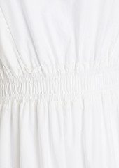 FRAME - Tiered cotton-poplin midi dress - White - L