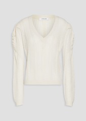 FRAME - Pointelle-knit cashmere sweater - White - XS