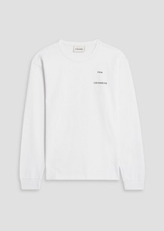 FRAME - Printed cotton-jersey sweatshirt - White - S