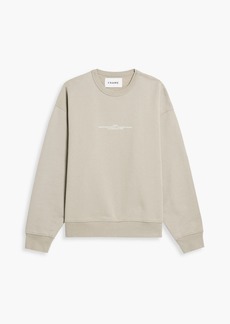 FRAME - Printed French cotton-terry sweatshirt - Neutral - XS