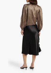 FRAME - Printed silk-satin blouse - Neutral - XS