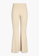 FRAME - Ribbed cashmere-blend flared pants - Neutral - XS