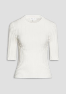 FRAME - Ribbed-knit top - White - XS