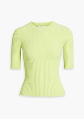 FRAME - Ribbed-knit top - Yellow - XS
