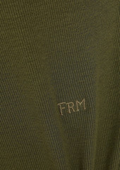 FRAME - Ribbed stretch-modal jersey tank - Black - M