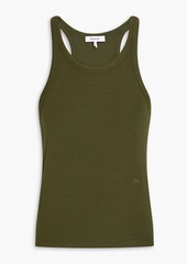 FRAME - Ribbed stretch-modal jersey tank - Green - M