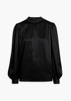FRAME - Silk-satin blouse - Black - L