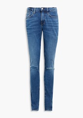 FRAME - L'Homme skinny-fit distressed faded denim jeans - Blue - 30