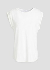 FRAME - Slouchy linen-jersey top - White - L