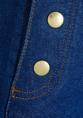 FRAME - Snap-detailed denim shorts - Blue - 30