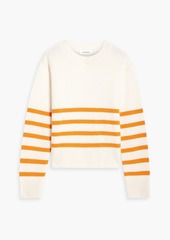 FRAME - Striped cashmere sweater - Orange - L