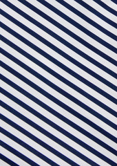 FRAME - Striped cotton-poplin mini shirt dress - Blue - S