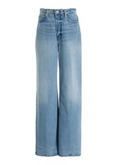 FRAME - The 1978 Rigid High-Rise Wide-Leg Jeans - Medium Wash - 32 - Moda Operandi