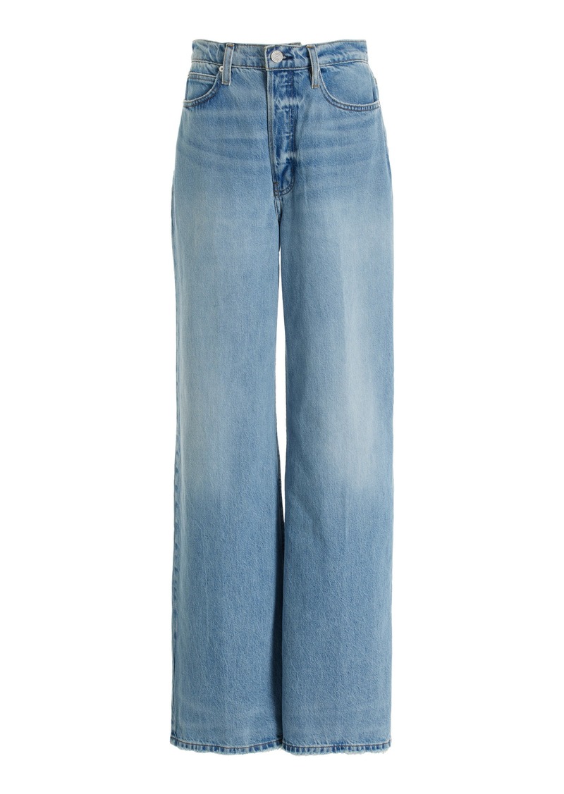 FRAME - The 1978 Rigid High-Rise Wide-Leg Jeans - Medium Wash - 24 - Moda Operandi