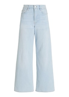 FRAME - The Slim Palazzo Stretch High-Rise Wide-Leg Jeans - Blue - 25 - Moda Operandi