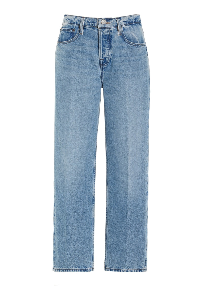 FRAME - The Slouchy Rigid Low-Rise Straight-Leg Jeans - Blue - 32 - Moda Operandi