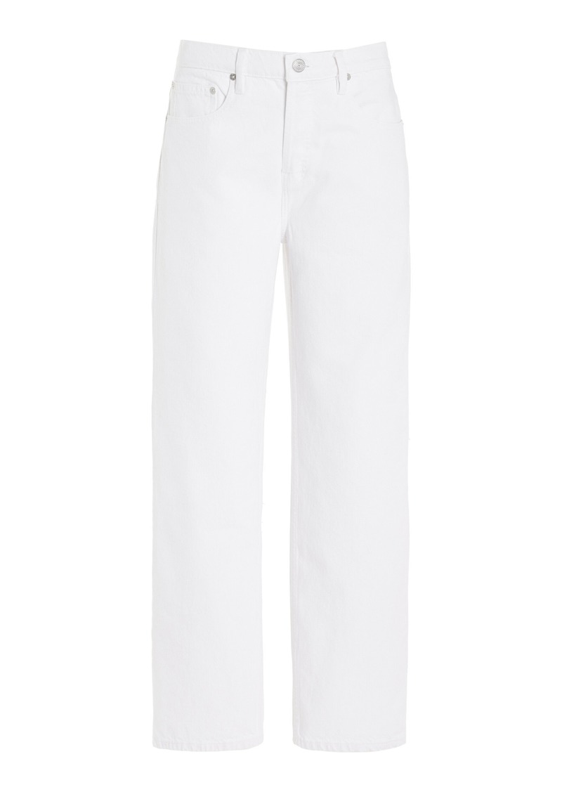 FRAME - The Slouchy Rigid Low-Rise Straight-Leg Jeans - White - 29 - Moda Operandi