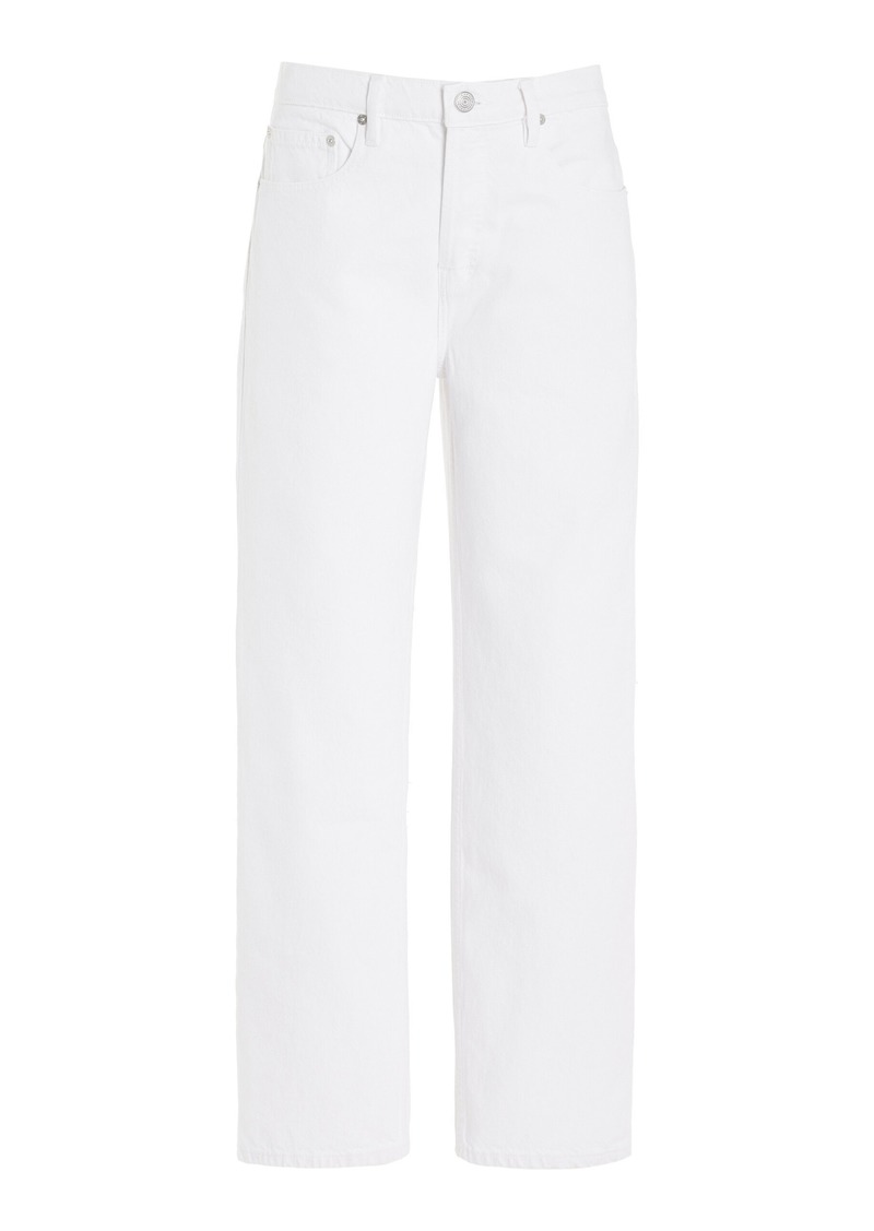 FRAME - The Slouchy Rigid Low-Rise Straight-Leg Jeans - White - 25 - Moda Operandi