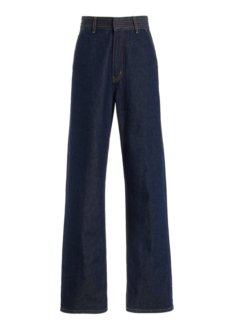 FRAME - The Trapunto High-Rise Flared Jeans - Blue - 27 - Moda Operandi