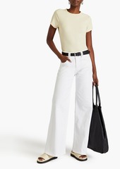 FRAME - Triple Binding high-rise wide-leg jeans - White - 23