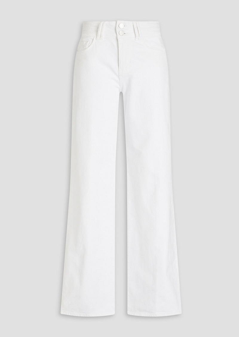 FRAME - Triple Binding high-rise wide-leg jeans - White - 23