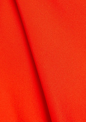 FRAME - Washed silk-satin midi skirt - Red - XS
